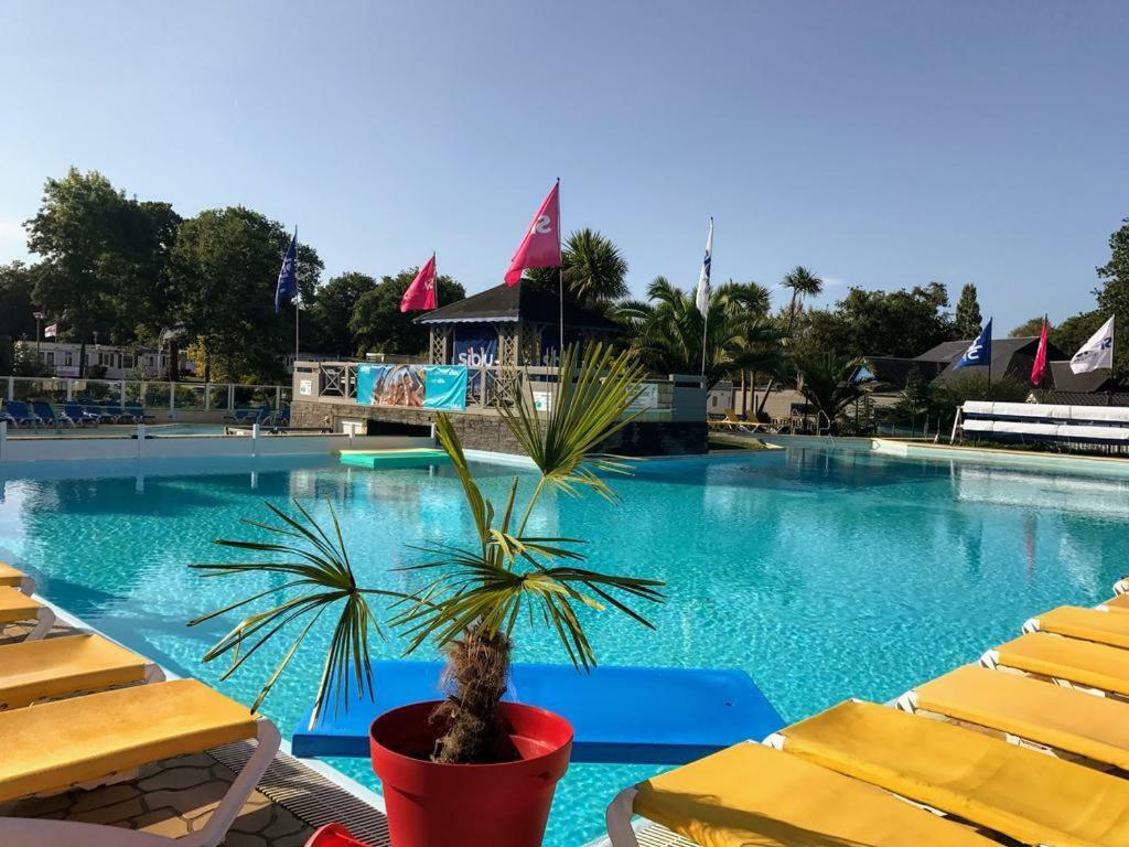 بونت-آفين Mobil-Home 6-8 Pers Domaine De Kerlann المظهر الخارجي الصورة